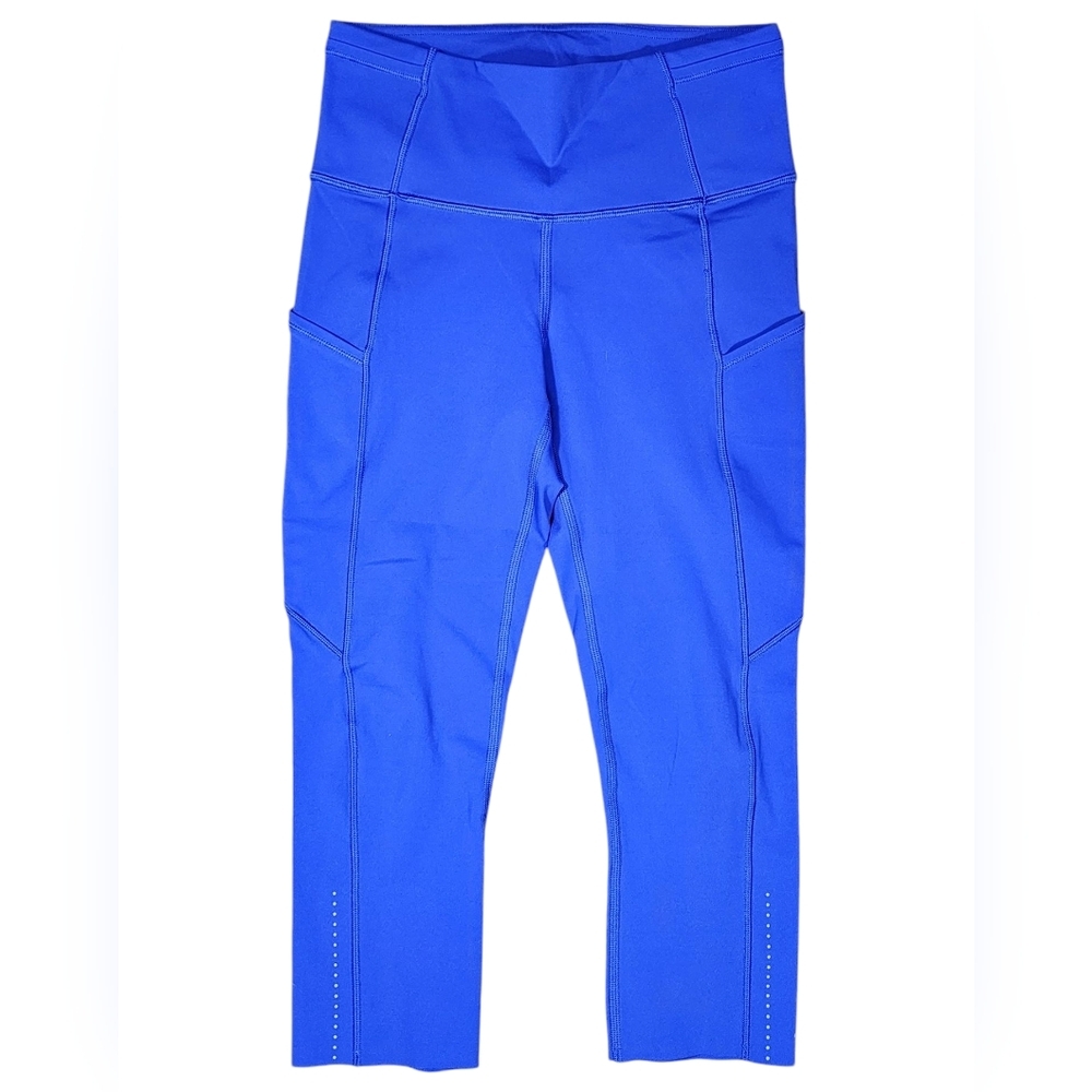 Lululemon Fast & Free HR Crop 19" Cerulean Womens Legging 4 - Picture 3 of 11